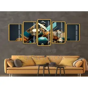 5 Piece Canvas Wall Art Work Poster Abstract Paintings