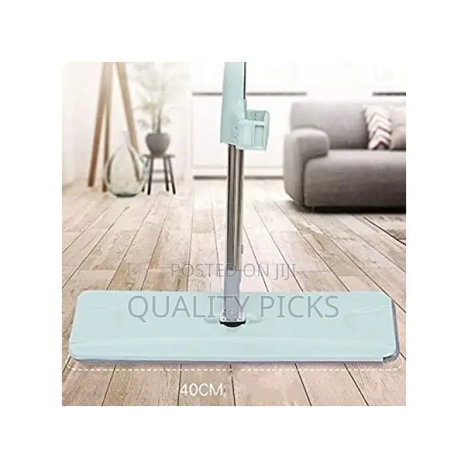 Other Hand-Free Flat Mop, Lazy Drag and Drop Artifact-Blue.