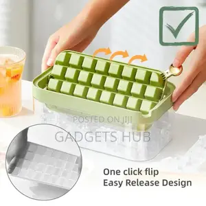 Ice Box 1 Set Ice Cube Tray With Lid Transparent
Box