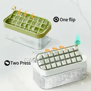 Ice Box 1 Set Ice Cube Tray With Lid Transparent
Box