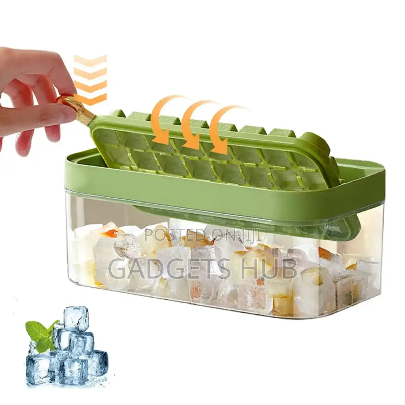 Ice Box 1 Set Ice Cube Tray With Lid Transparent
Box