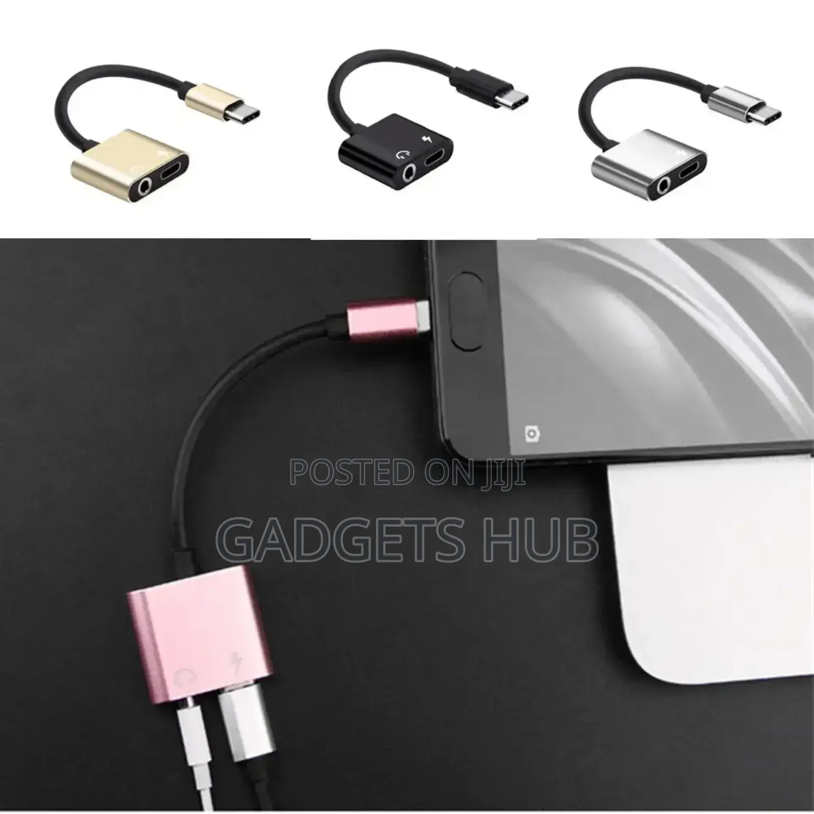 Charging 3.5mm Earphone Jack Audio Cable
Type-C Splitter