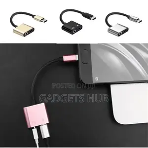 Charging 3.5mm Earphone Jack Audio Cable
Type-C Splitter