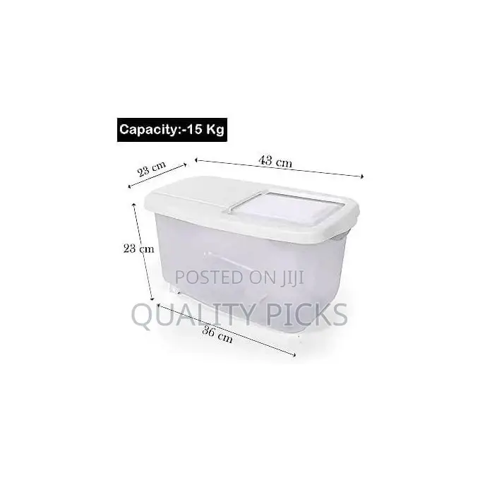 15kg Rice Bucket/Beans/Flour/Cereal Storage Box Container
