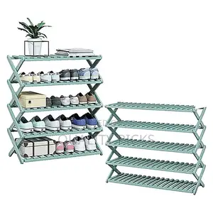 5 Tier Wooden Bamboo Shoe Rack Storage Shelf Organizer