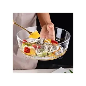 2 Piece Style Transparent Glass Bowl Set Fruit Dishes