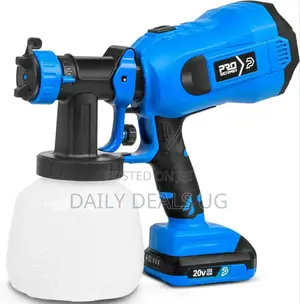 Rechargeable Blue Electric Paint Spray Gun