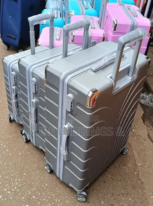3pcs Trolley Plastic Suitcase