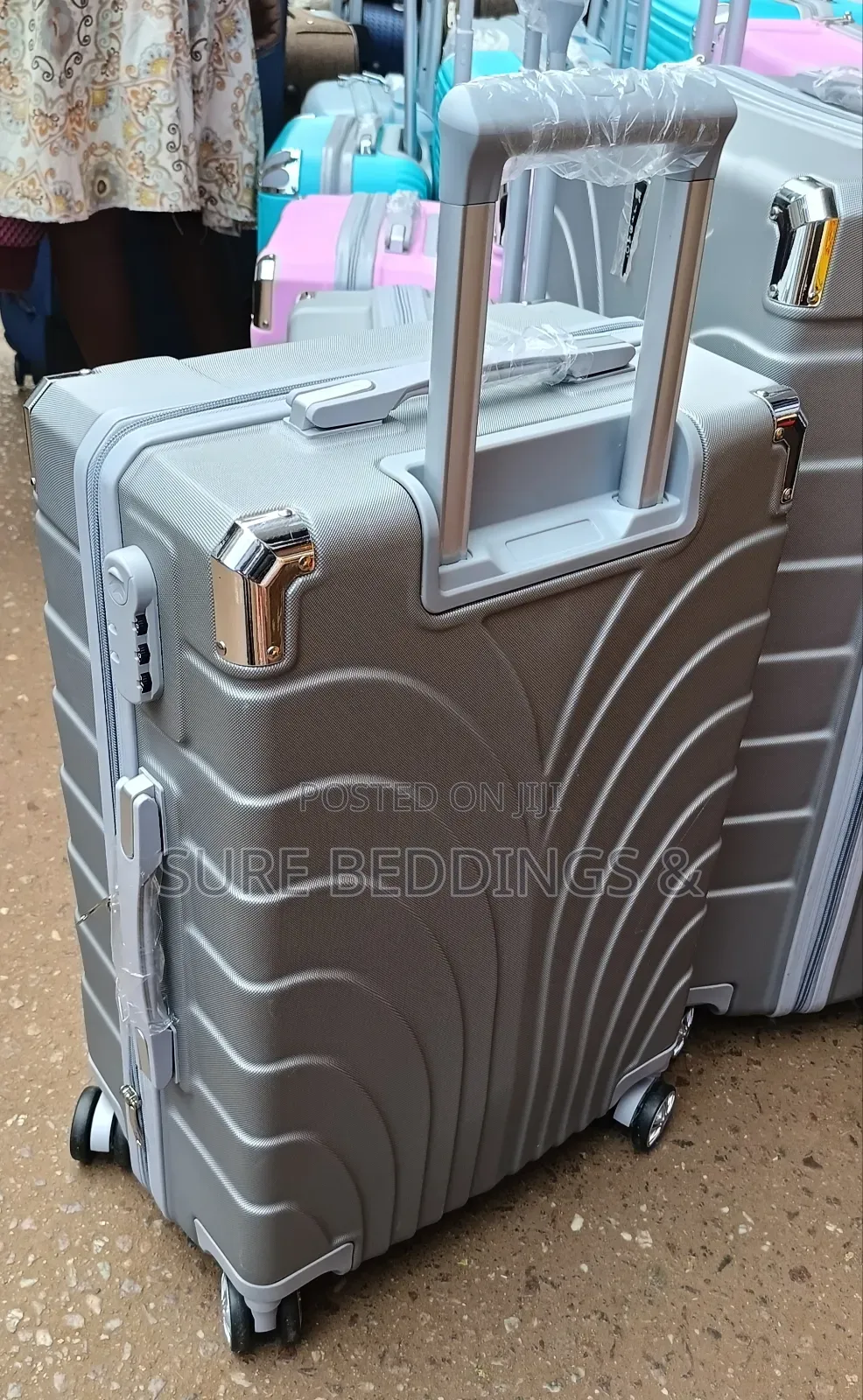 3pcs Trolley Plastic Suitcase