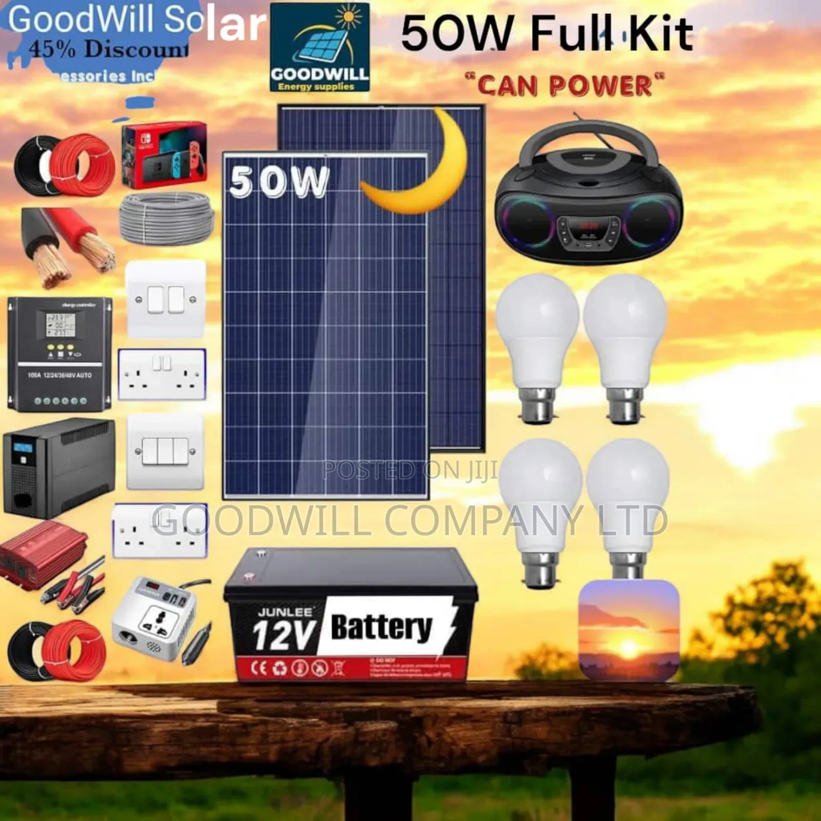 50w Solar Kit German Sunset