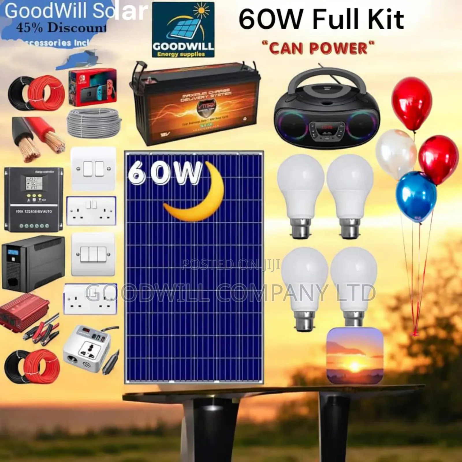 60w Solar Kit German Sunset