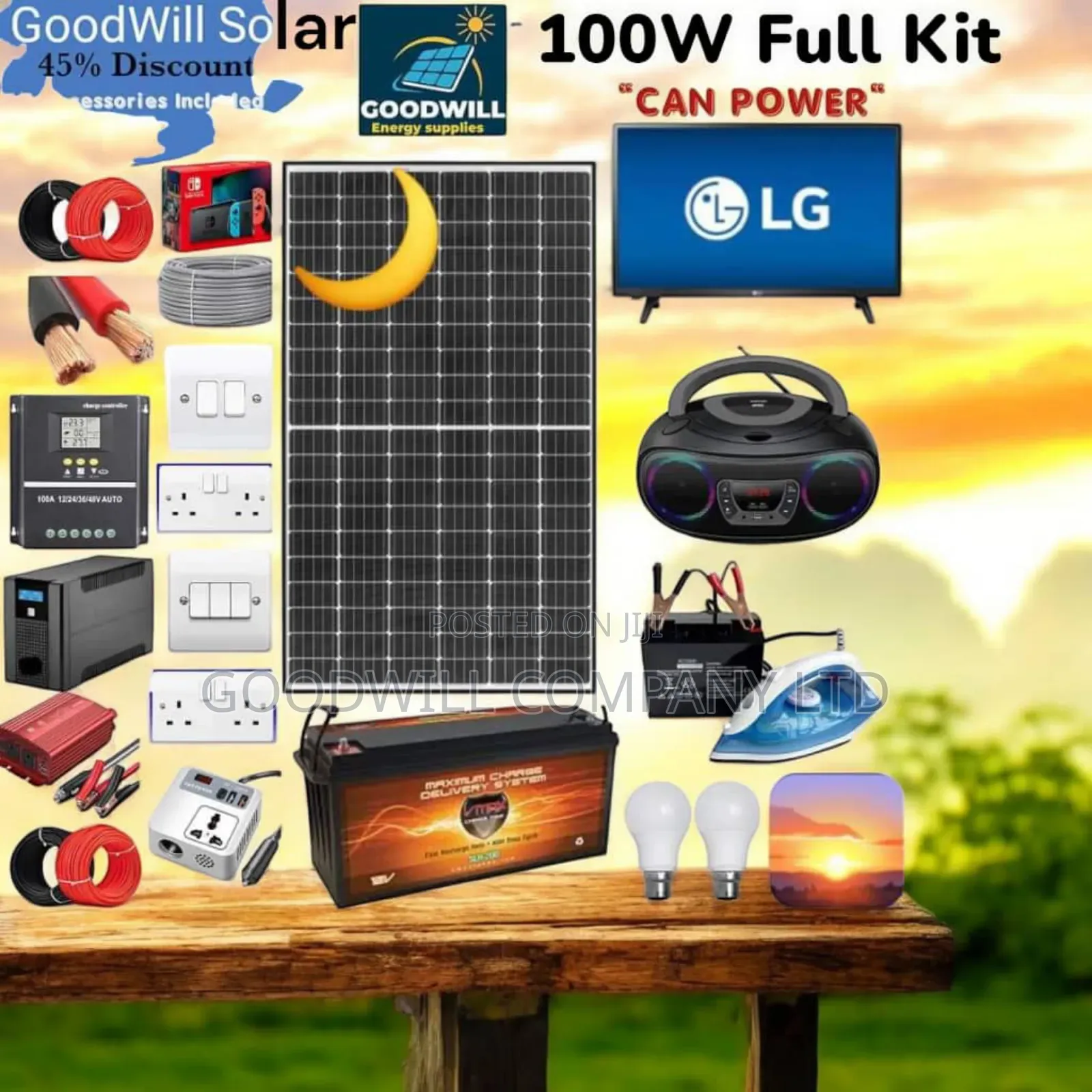 100w Solar Kit German Sunset