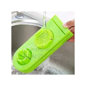 Plastic 2 in 1 Egg Cutter Stainless Steel Cutting Egg Slicer
