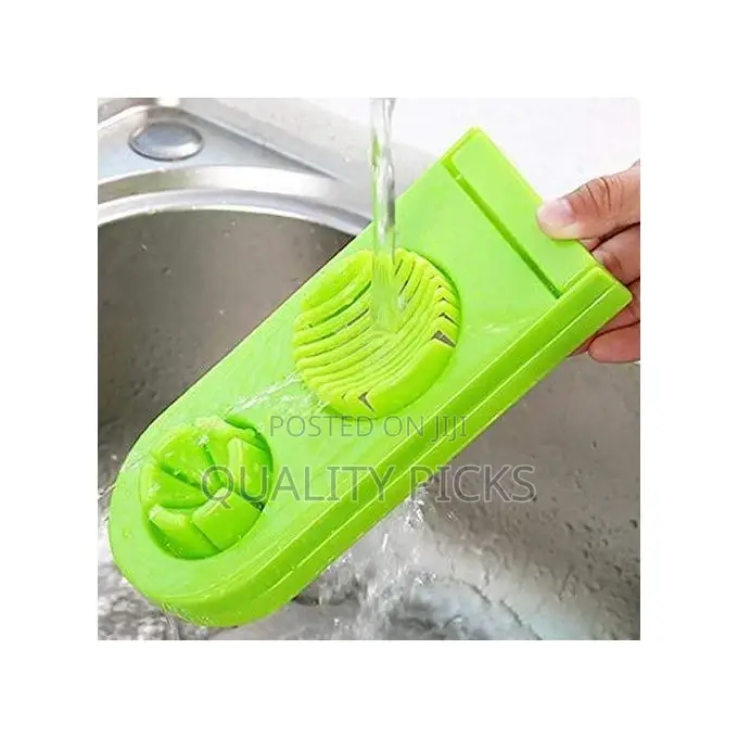 Plastic 2 in 1 Egg Cutter Stainless Steel Cutting Egg Slicer