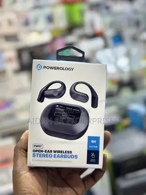 Powerology Pw07 Stereo Earbuds, Black