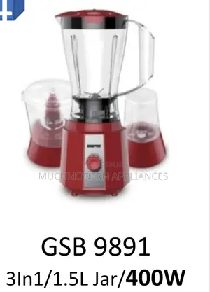 Geepas Blender GSB 9891 3in1/1.5l Jar/400w