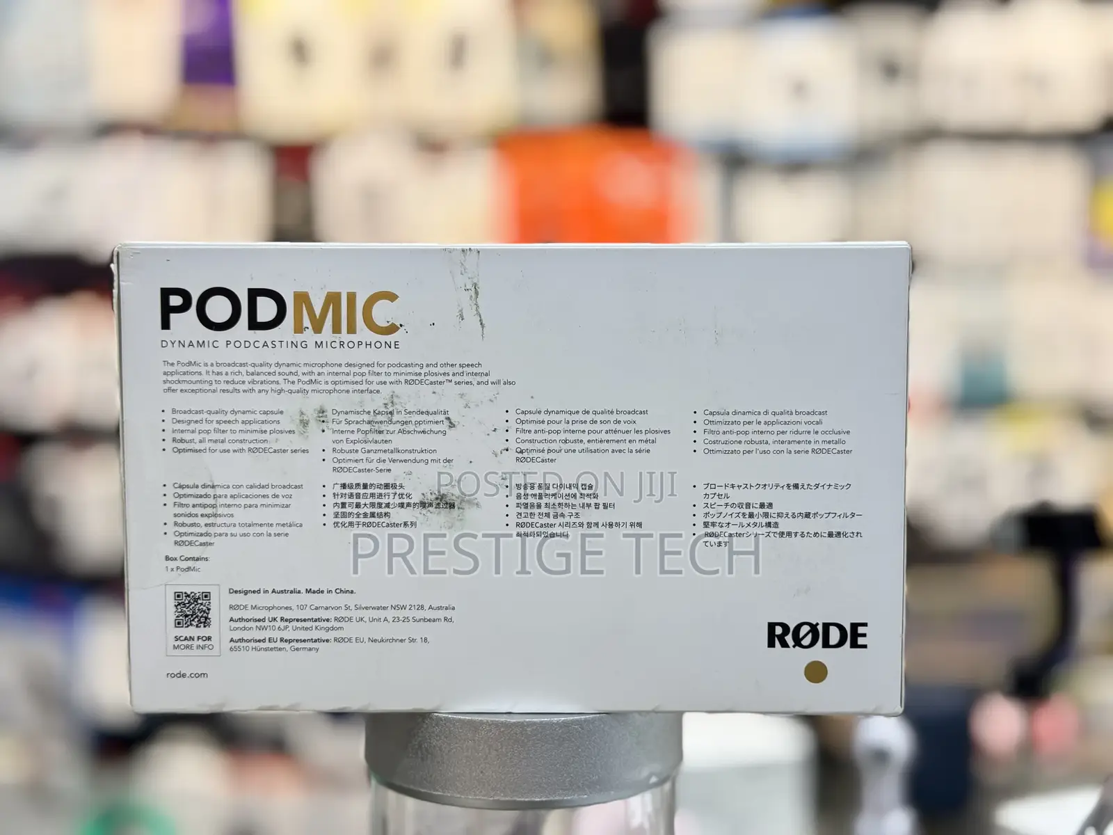 Rode Podmic Dynamic Broadcasting Microphone Pod Mic