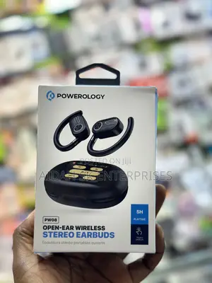 Pw08 Stereo Earbuds, Black