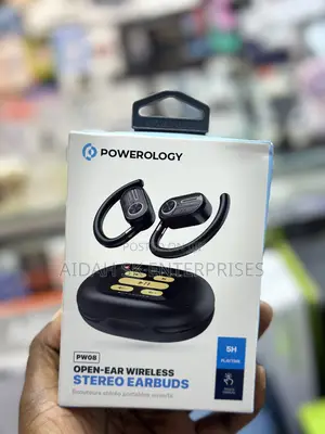 Pw08 Stereo Earbuds, Black