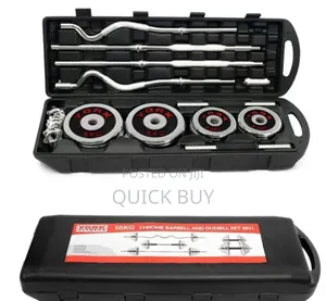 Modern Gym YORK Fitness Adjustable Dumbbell Barbell Set 55kg