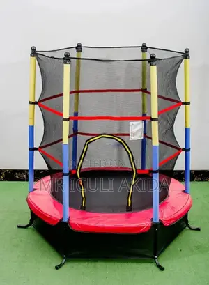 Ultra Safe 55" Mini Kids Trampoline WTH Safety Enclosure Net