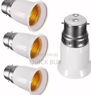 Universal Adapter B22 to E27 Screw Base Socket Lamp Holder