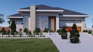 Modern Flat Roof Family House Designs