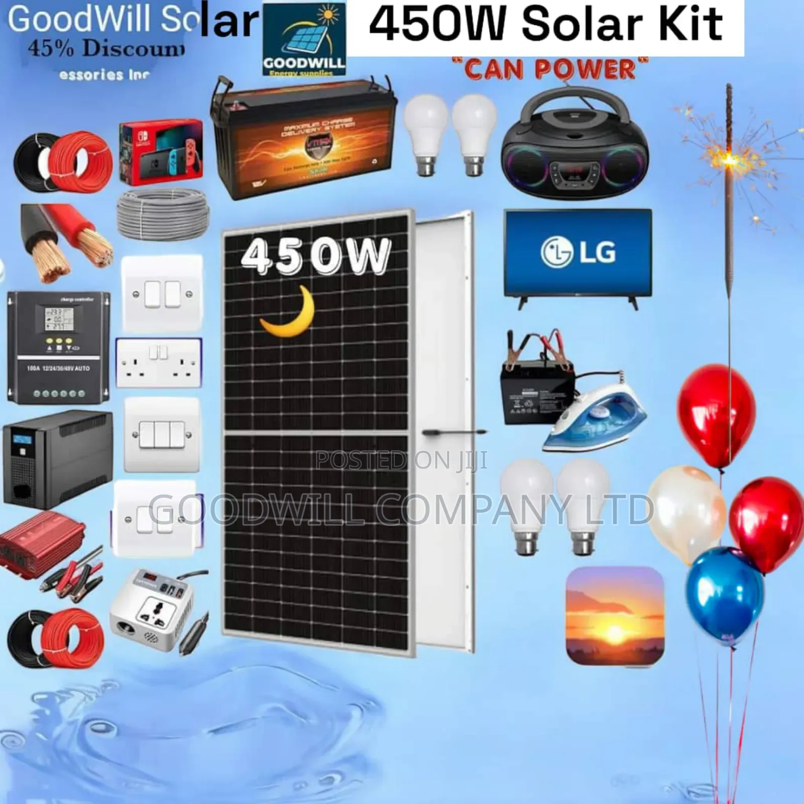 450w Solar Kit Lightwata