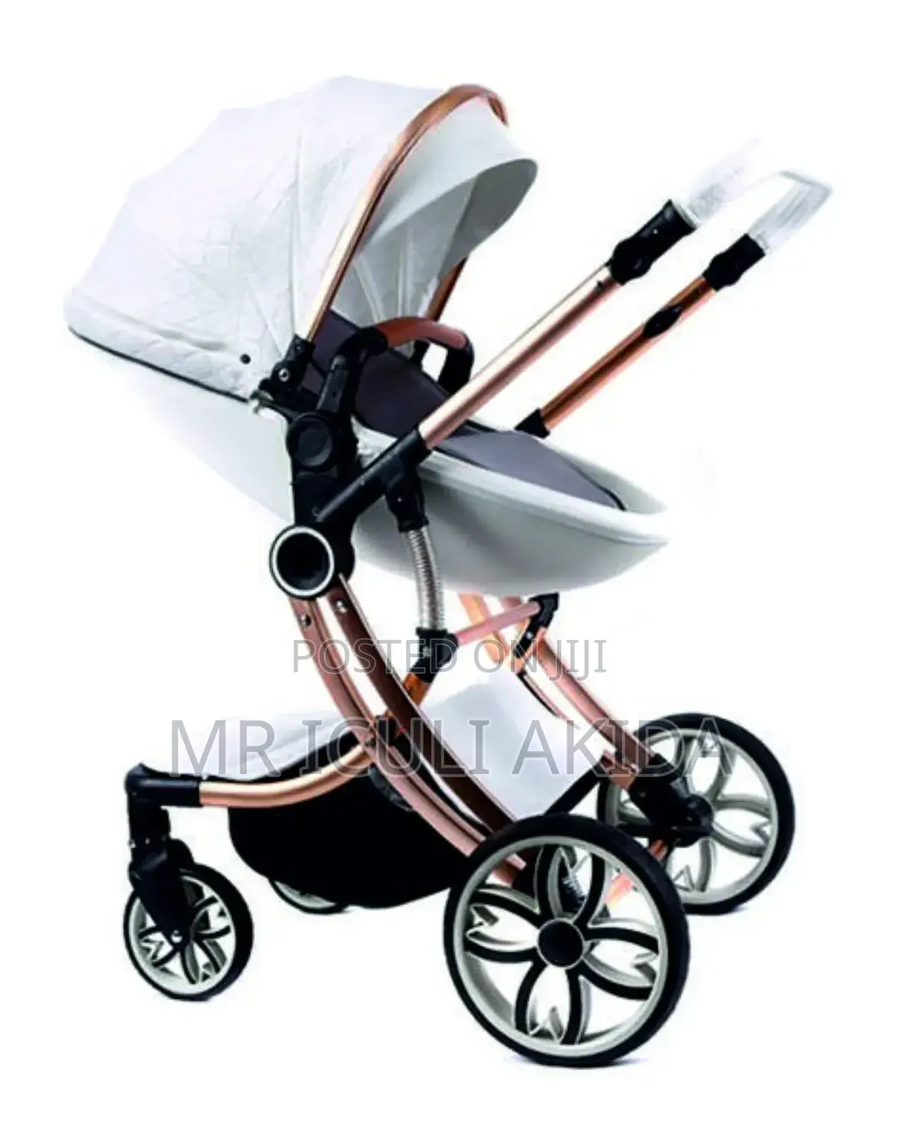 Luxe 2in1 Baby Stroller With Folding Travel Bassinet