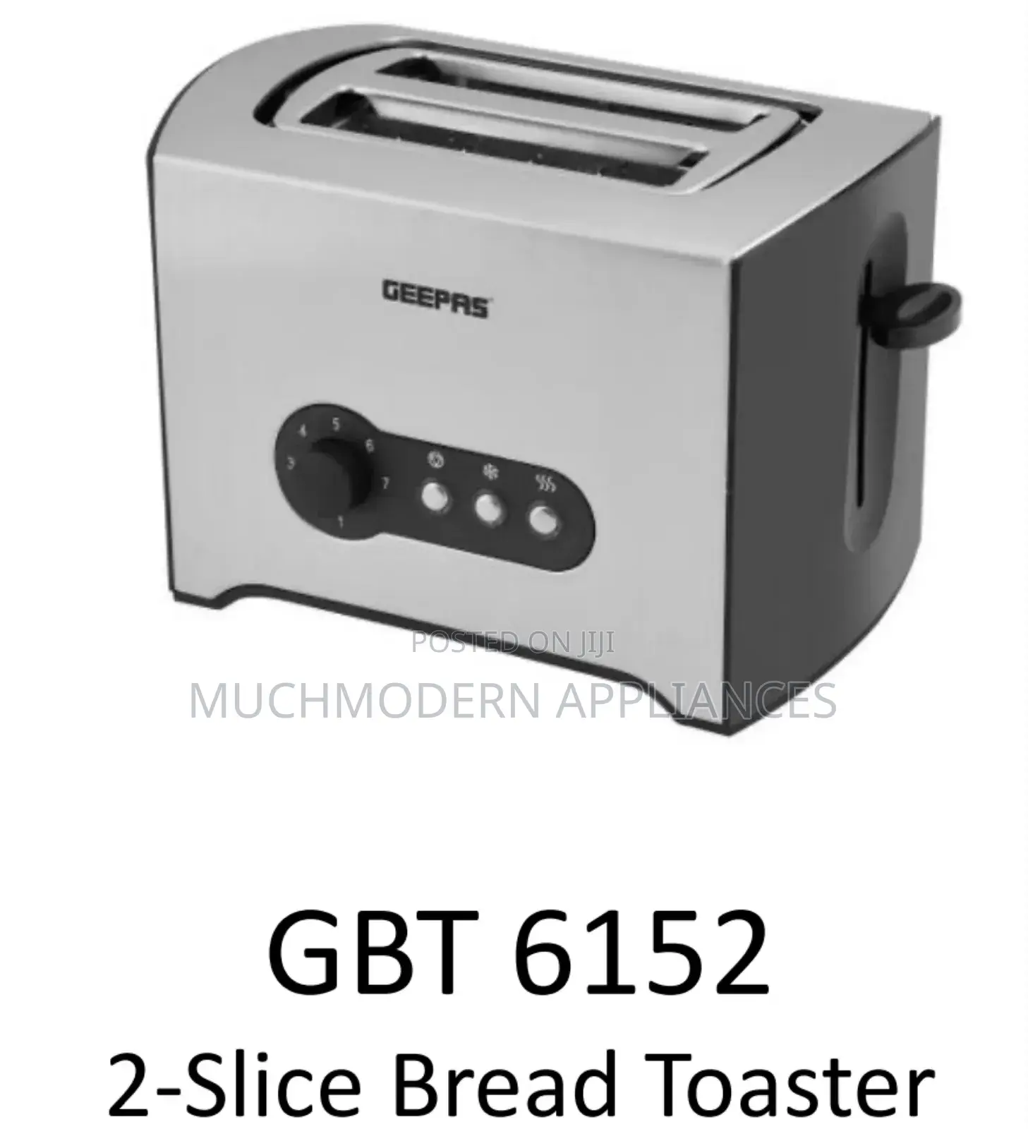 Geepas GBT 6152 
2-Slice Bread Toaster