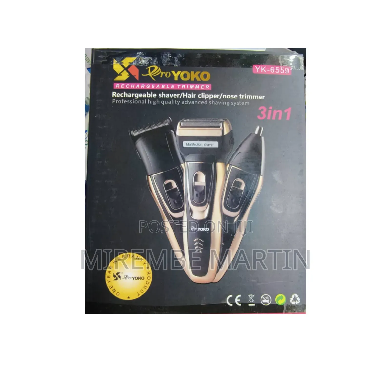 Pro Yoko 3in1 Rechargeable Trimmer.