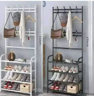 Metallic Hat and Shoe Rack