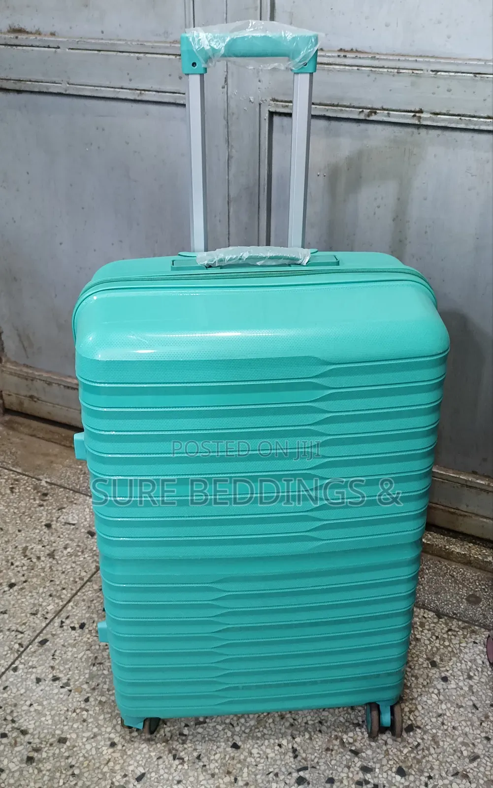 Green Big Rubber Suitcase