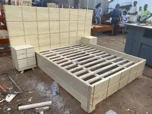 Queen Tile Bed With Bedside Drawers