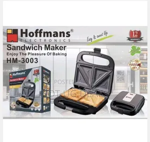 Hoffmans Electric Sandwich Maker - Black