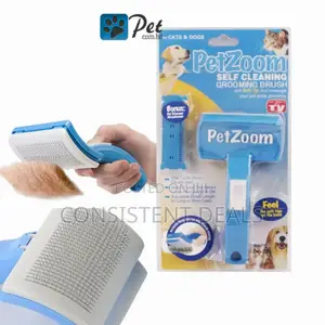 Pet Zoom Self Cleaning Pet Brush