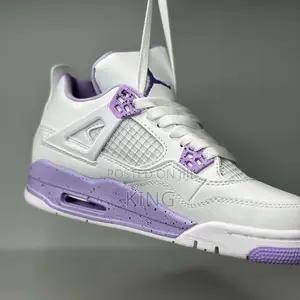 Genuine Air Jordan 4 Purple Oreo