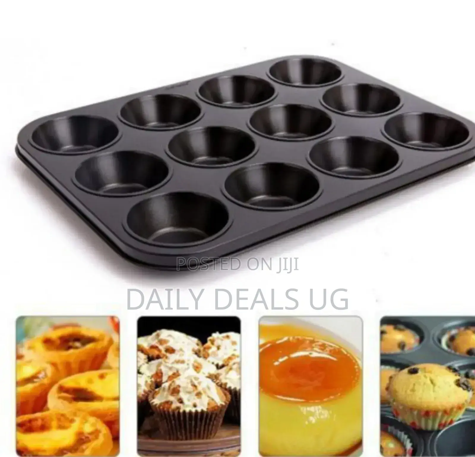 12 Holes Cupcake Molds
