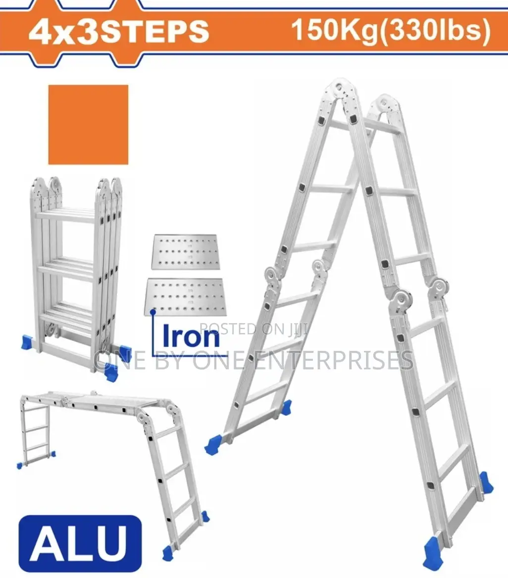 Aluminum Multipurpose Ladder Foldable 4x3 Steps Ladder
