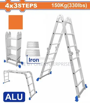 Aluminum Multipurpose Ladder Foldable 4x3 Steps Ladder