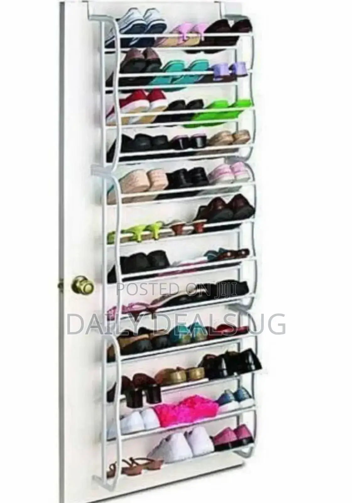 Metallic Door Shoe Rack