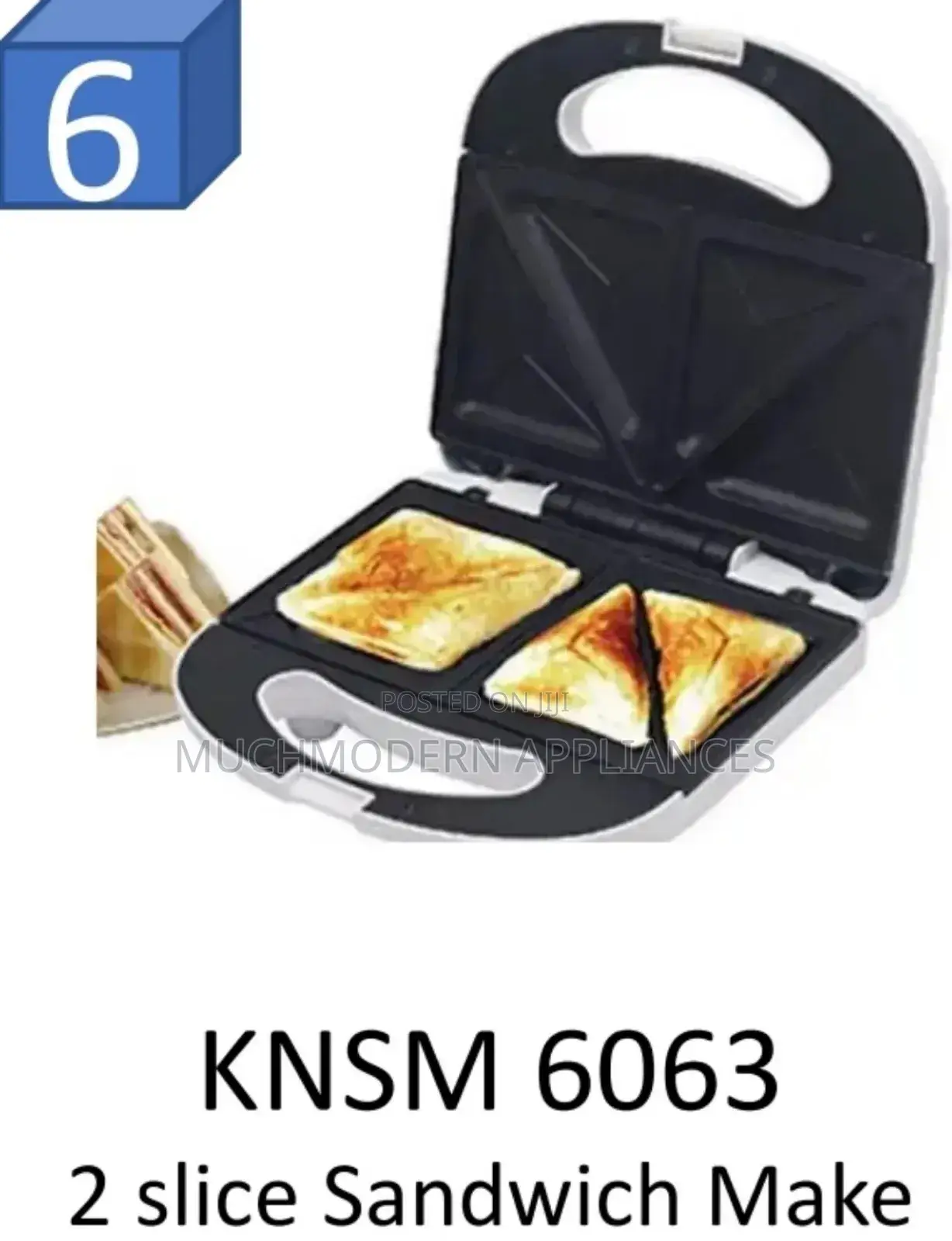Krypton 2 Slice Sandwich Maker KNSM 6063