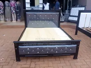 Leather Bed 4*6 Gray