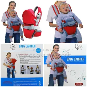 New Comfortable Baby Carrier With a Hood - Red