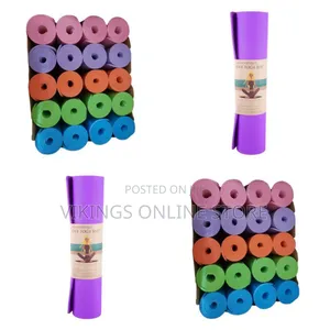 8mm Thick Non-Slip Soft Yoga Exercise Mat- Color May Vary