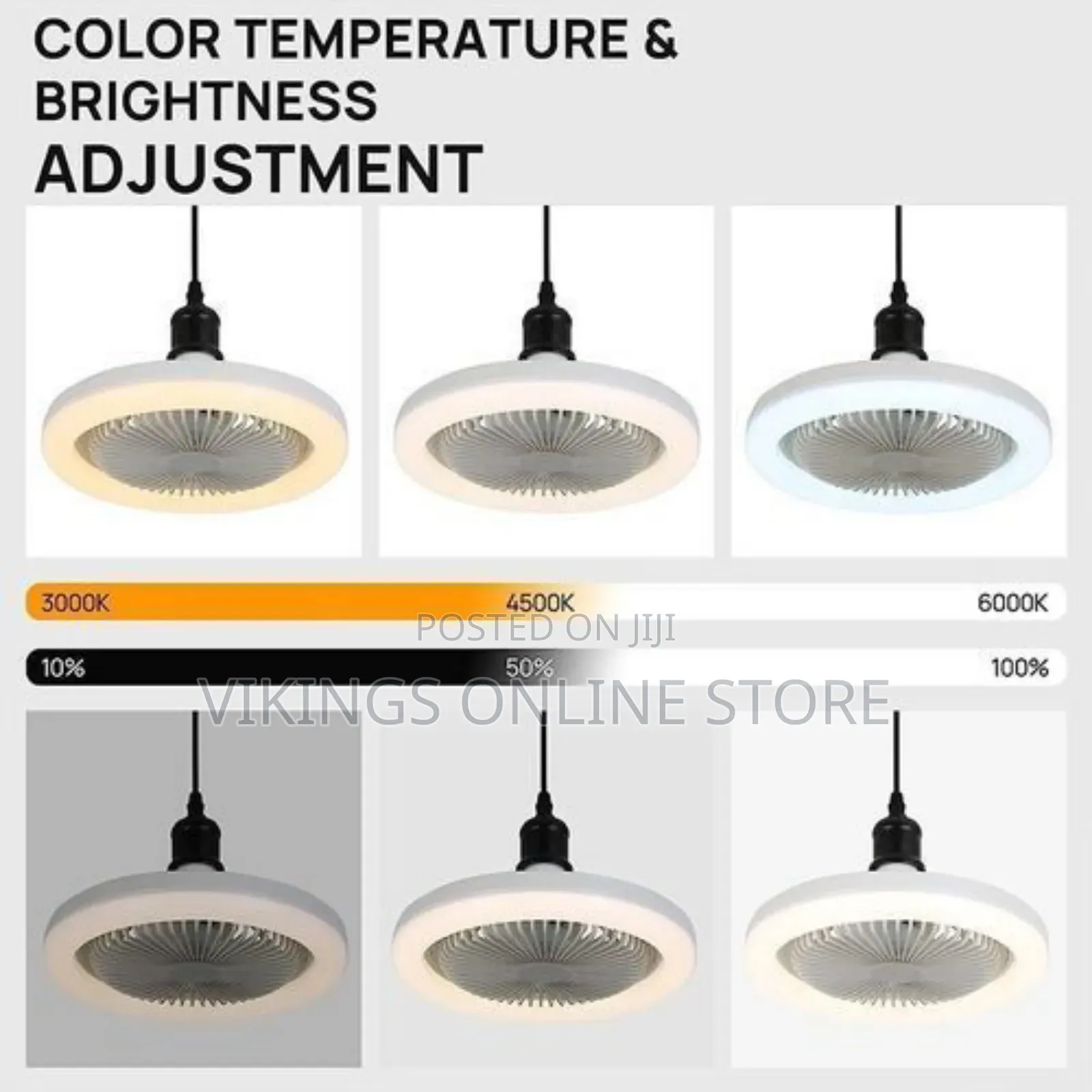 3 in 1 Led Ceiling Fan Lamp