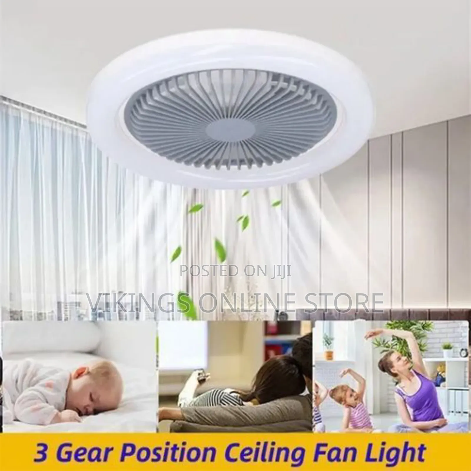 3 in 1 Led Ceiling Fan Lamp