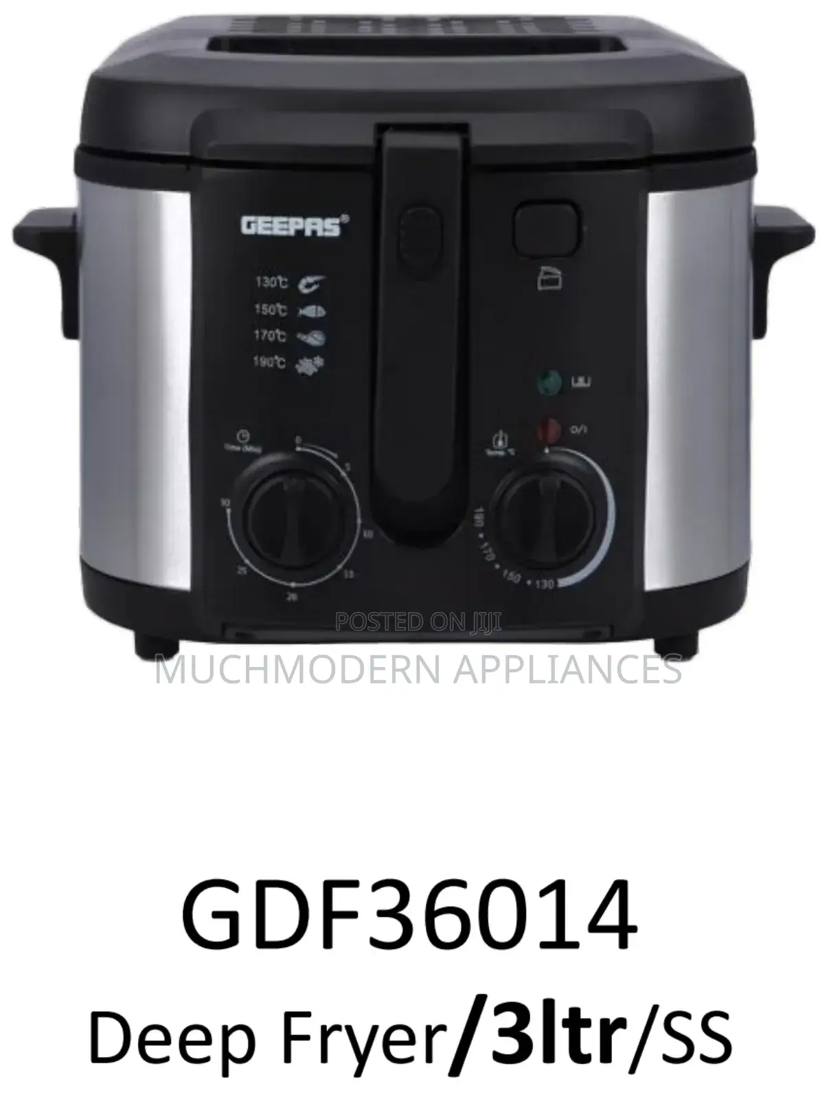 Geepas GDF36014
Deep Fryer/3ltr/Stainless Steel