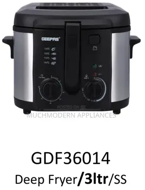 Geepas GDF36014
Deep Fryer/3ltr/Stainless Steel