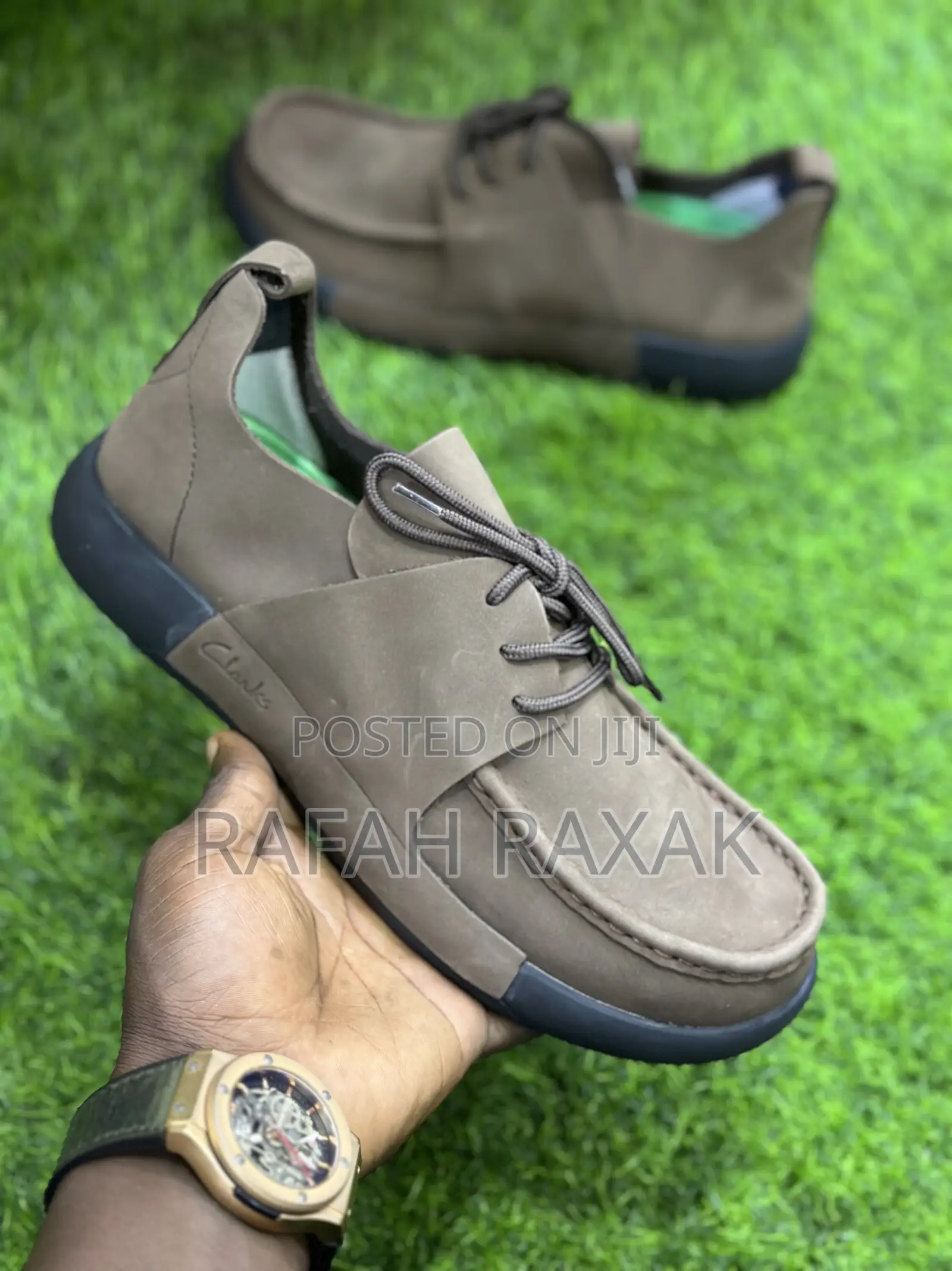 Original Brown Clarks Casual Authentic Premium Leather Shoes